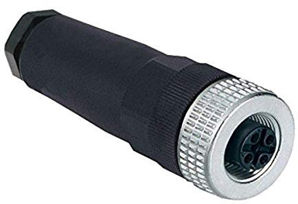 Telemecanique Sensors XZCC12FDM50B Female Connector, Straight, M12, 5 Pins, Pg 7 Cable Gland