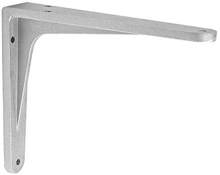 Gedotec Schwerlastkonsole Aluminium silber matt - Sparta | 1 Stück - Regalträger für die Wandmontage | Maße: 190 x 165 x 32 mm | 180 kg Tragkraft | Stahlwinkel - Regalkonsole - Winkelkonsole - Träger