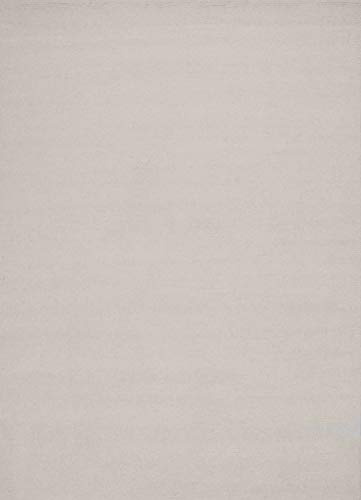Nachhaltiger, handgeknüpfter Luxus Naturteppich aus 100% ungefärbter Schurwolle mit Wollsiegel | 70 x 140 cm; Farbe: Weiß | Florrfäden: ca. 52000 | Nakarta
