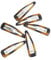 Manicare Snap Clips, Pack Of 6 Brown Sleepies, Snag Free, Non-Slip Hair Grips, Hair Barrettes, Hair Accessories, Bendies, School Hair Clips, Hair Slides For Sectioning, Decorating And Holds Back Hair