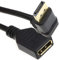 kenable Right Angle DisplayPort v1.2 Plug to Socket Monitor Extension Cable 4K 0.5m 50cm [0.5 metres]
