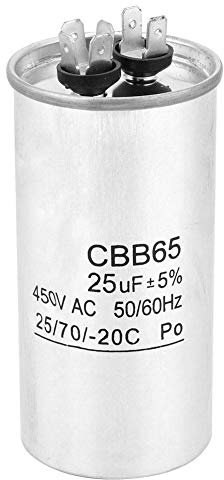 450V 25UF Condensador de arranque del motor, Condensador electrolítico sin polaridad, para aire acondicionado y motor de equipo industrial