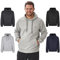 Iron Mountain IMSWT203 Maglione in Morbido Pile con Cappuccio da Uomo, Top in Filato Riciclato Ecologico, Grigio Chiaro Marl, XL