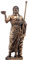 HJGHY Griechische Medizinische Gott-Skulptur, Asclepius Medizinbronze-Statue für Zuhause Desktop Dekoration