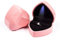 Rolin Roly Ringschachtel Samt Ring Box Mit LED-Licht Herzform Ringbox Led Ehering Fall Jewelry Ring Box für Proposal Engagement Hochzeitsgeschenk (pink)