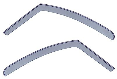 Modifycar - Deflectores Compatibles con Citroën Berlingo II 2008-2018 - Vidrio Acrílico Duradero - Derivabrisas Delanteros Ahumados para Ventanillas - Instalación Interior - 2 Unidades