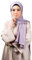 Lamis Hijab - Hijab Chiffon, blickdicht, Maxi-Format, 200 x 70 cm, für muslimische Frauen, Voile, Fliederfarben, One size