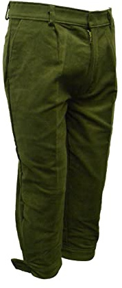 Walker and Hawkes - Mens Moleskin Shooting Plus Twos Breeks Trousers - Olive - 38