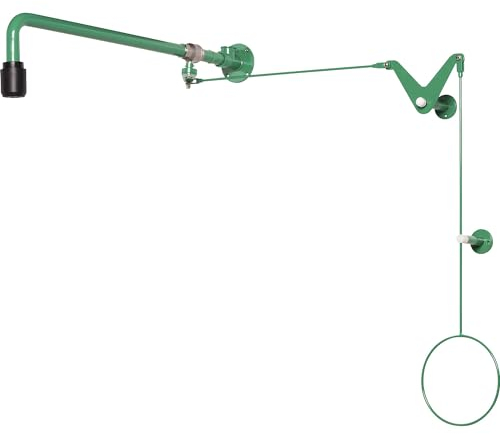 kaiserkraft | Körper-Notdusche ClassicLine | Über-Tür-Montage | mit Zugstangenumlenkung