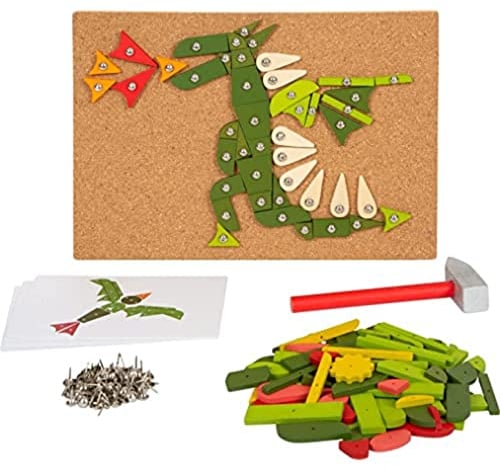 Small Foot Hämmerchenspiel Pflanzen & Lebewesen aus Holz, mit Motiven der Natur für Kinder ab 3 Jahren, 12358 Toys, Mehrfarbig