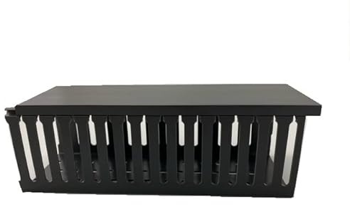 RS PRO Wiring Duct Schwarz, 100mm x 75 mm Polyvinylchlorid, Länge 2 m, Seitenwand Offen, Packung a 4 Stück
