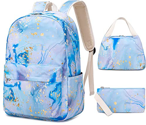Sunborls Canvas Rucksack Mädchen Schule Büchertasche Bohemia College Rucksack 3 in 1