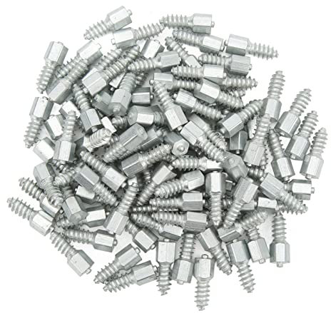 Tornillo M8 de 8 mm para Neumáticos, Clavos para Nieve, 100 Unidades Universales Antideslizantes para Neumáticos de Ruedas para Cargadora, Tractor de Dirección Deslizante