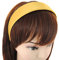 axy Breiter Haarreif mit Satin bezogen Damen Haarband Vintage Klassik-Look Hairband Stirnband HRK1 (Gelb)