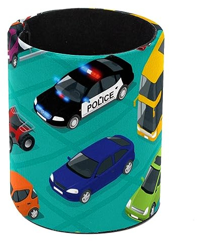 Stiftehalter, rund, Bleistifthalter für Schreibtisch, Autotransport, Limousine, Van, Fracht, LKW, Offroad-Bus, Roller, Stiftebecher, Make-up-Pinselhalter, Ständer, Display, Schreibtisch, Schreibwaren,