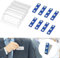 HAOMEEDUO 10 Placa Identificativa con Iman Placas para Identificar Nombre Placa Nombre Magnética Placas de Identificacion Personal con Imán de 3 Puntos Chapa Identificativa para Ropa Uniforme Camisas