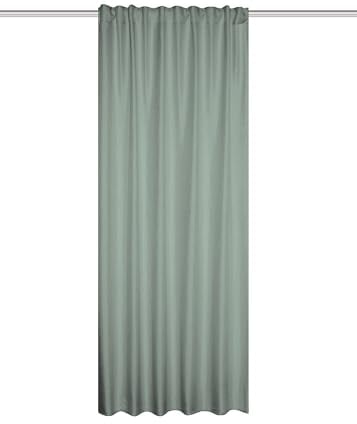 HOME WOHNIDEEN Thermoschal ESKAMIO Blickdicht, Leinenstruktur, Multifunktionsband, Farbe:grün, Größe:160 x 135 cm, Anzahl:1x