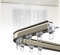 Einläufig Gardinenschiene Aus Aluminium, mit Schienenvorhangsystem, Metall-Legierung Raumteiler, mit Leisen Riemenscheiben, Geeignet für Raumtrennungen und Erkerfenster ( Color : A(track turner) , Siz