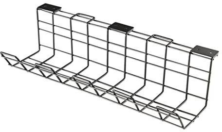 PartyKindom Cable Management Shelf Power Strip Storage Rack Compact Wire Organizer Desk Cable Organiser Home