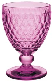 Villeroy & Boch - Boston Berry verre à eau, 250 ml, verre en cristallin pour les boissons sans alcool, résistant au lave-vaisselle, rose