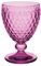 Villeroy & Boch – Boston Berry Wasserglas, 250 ml, Kristallglas für Softdrinks, spülmaschinengeeignet, rosa