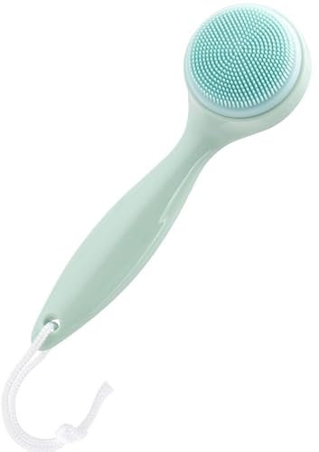 XZYZYW Manual Cleansing Silicone Brush Makeup Remover Blackhead Deep Clean pores Makeup Face Wash Brush Cleanser Beauty Tool -1 Set (Green) -