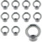 14 Stück Ringmuttern M5, 304 Edelstahl, Hebegeräte Zubehör Seilmontage Hebezubehö,für Hubringmutter for Befestigen Sie Hängende Ornamente, Blumentöpfe, Schaukelständer usw (14 Stück M5)