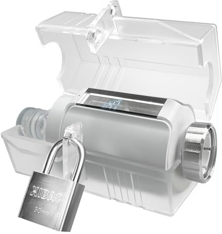 Termostato per termosifone, copertura protettiva con serratura Upgrade, sensori termostatici, scatola di protezione universale intelligente, più spazio, clip aggiuntive, per AVM FRITZ, Honeywell Home