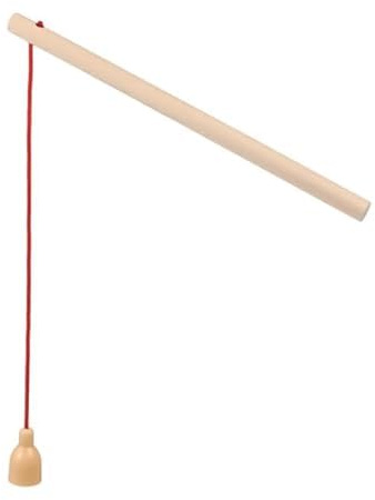 Namvo 10 Stück Magnetische Angelrute aus Holz, Magnetisches aus Holz