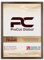 Procut Global 50X70CM Walnut Picture Frames - Modern Wooden Photo Frame with Shatterproof Perspex for Wall or Tabletop - Perfect for Posters, Certificates, Prints - Sizes & Colors Available