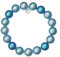Leslii Reflective Pearls Perlen-Armband Magic 3D-Effekt (Blautöne Ø 12mm)