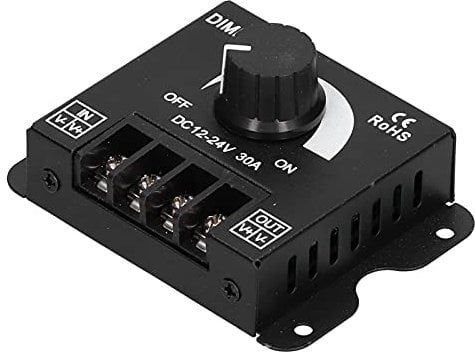 Dimmer PWM Controller Luce LED Switc Manopola di Regolazione Continua Funzione di Memoria Automatica Guscio in Alluminio IP65 Impermeabile