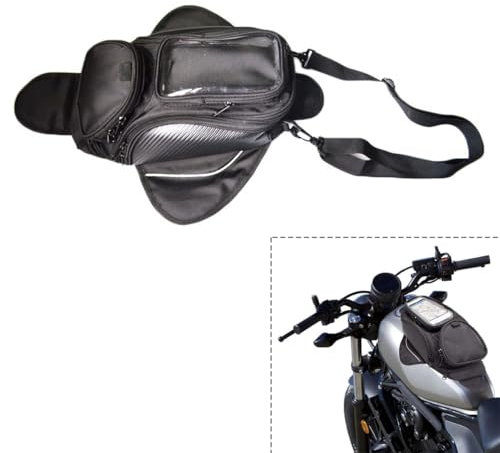 Motorrad-Tankrucksack, Wasserdichte Motorrad-Magnettasche Mit Transparenter Touchscreen-Telefontasche, Motorrad-Schlauchtasche, Organizer-Taschen, Oxford-Reitsatteltasche For Honda, Yamaha, Suzuki, Ka