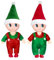 2 Stück Weihnachtselfen Puppe für Jungen Mädchen Kinder,Santa Mini Elfen Weihnachtspuppen Tiny Baby Elf Puppe,Weihnachts Kleine Elf Figuren Baby Elfen Puppe Geschenk für Weihnachtsstrümpfe Stuffers