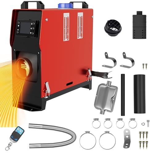 FIVMEN Standheizung Diesel 8KW 12V Dieselheizung mit Fernbedienung und LCD-Display Diesel Lufterhitzer Air Diesel Heizung Schnelles Aufheizen für LKW Wohnmobil RV Boote Auto, Typ D
