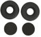 Rankomu Cuscinetti auricolari di ricambio in pelle, per cuffie AKG K121 K121S K141 MK II K142 HD, nero