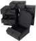 GXFCING Geschenkbox mit Deckel, 16x16x5cm Geschenkkarton, Schwarz Geschenkverpackung Box für Hochzeit Geburtstag Weihnachten Party Geschenke Verpackung, 10 Stück
