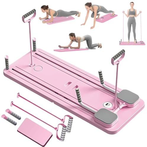 Pilates Reformar, Pilates Plegable, La Rueda Abdominal Push-Up Rebote Automáticamente Temporizador De Tablero,Tablero Abdominal Pilates Multifunción Para El Hogar Y El Gimnasio