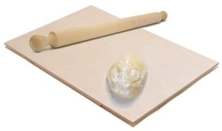 mille idee Spianatoia ideale per impastare pasta, pizza con mattarello in multistrato di betulla Dimensione 58x38 cm