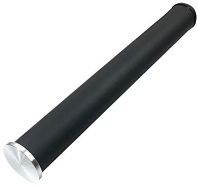GXLSMSH Pieds de Meuble réglables Noirs avec Socle en Aluminium, Tube épais, pour Tables Basses en Verre, Hauteur 71-75 cm