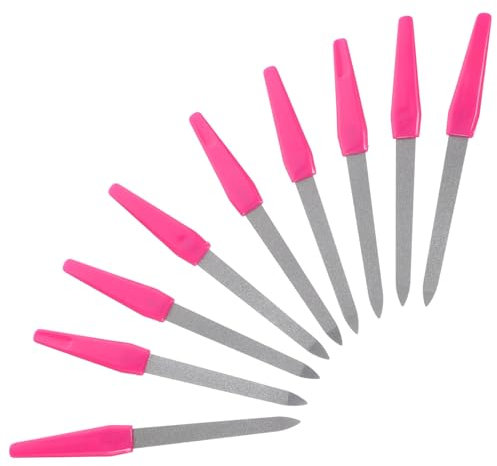 NIYANGLE 10pcs Nail File Double-Sided Portable Nail Files for Salons and Home Care Lightweight and
