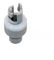 Adaptateur de valve gonflable pour kayak - Tuyau de pompe à air pour 19 mm de diamètre (gris blanc)