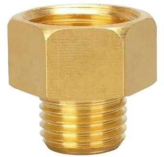 Raccordi for tubi in ottone con filettatura maschio-femmina, adattatore for giunto in acciaio inossidabile resistente, raccordo filettato, 1 pezz0(3/8 inch*1/2 inch)