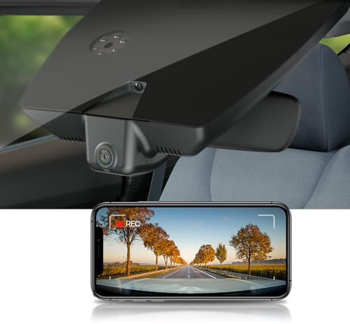 Fitcamx Dashcam Auto Passend für 2017-2022 Kia Sportage 4th Gen (HD2-D9000), 4K 2160P Dash cam, Autokamera mit G-Sensor, Loop-Aufnahm, WiFi Dashcam mit Nachtsicht, WDR, OEM Kia Zubehör, mit 64GB Karte
