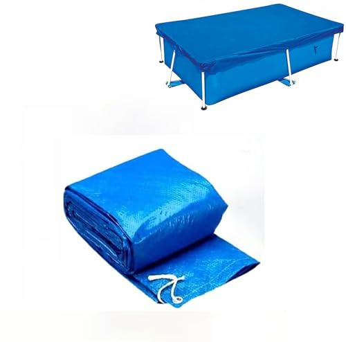 Pool Cover, Frame Waterproof Pool Cover Easy Set Dustproof Pool Protector Pool Cover for Family Pool Paddling Pool and Outdoor Villa Garden (220 x 150 cm)