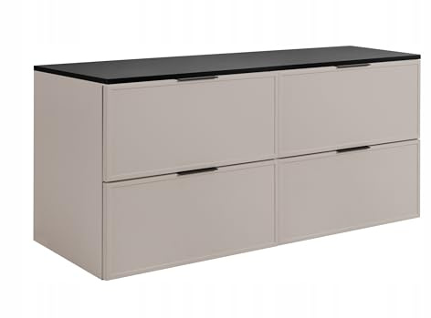 Rodan Moderne Möbel - Schrank Kaschmir, Grautöne - Möbelstück - Bastelregal – Bastelplatte 160,6 x 58,6 x 46 cm