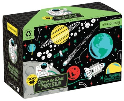 Bertoy 354573 Glow in Dark, Puzzle, Weltraum, 100 Teile, 9780735345737