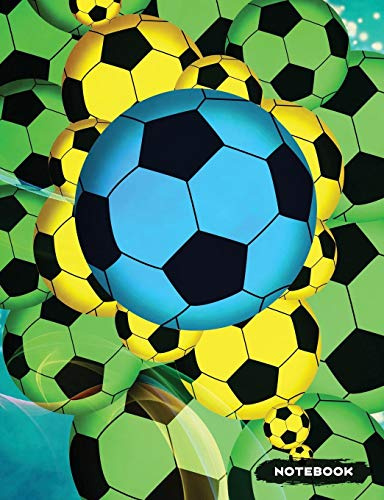 Notebook: Soccer Lined Journal, Composition Notebook, Ruled Lines (Fun Soccer Designs)