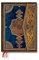 Paperblanks 12-Monatskalender 2024 Safawidisch Indigo | Verso | Midi (130 × 180 mm)