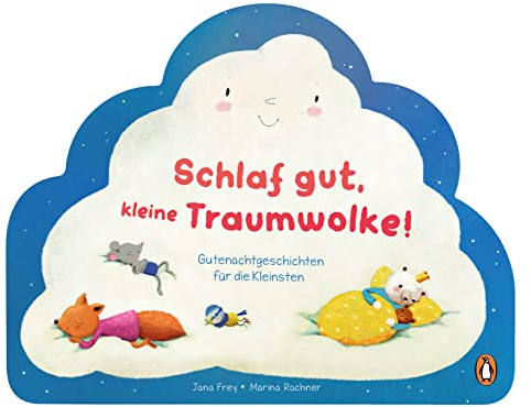 Schlaf gut mit der kleinen Traumwolke - Gutenachtgeschichten: Pappbilderbuch mit 9 Gute-Nacht-Geschichten ab 2 Jahren – mit attraktiver Stanzung in Wolkenform